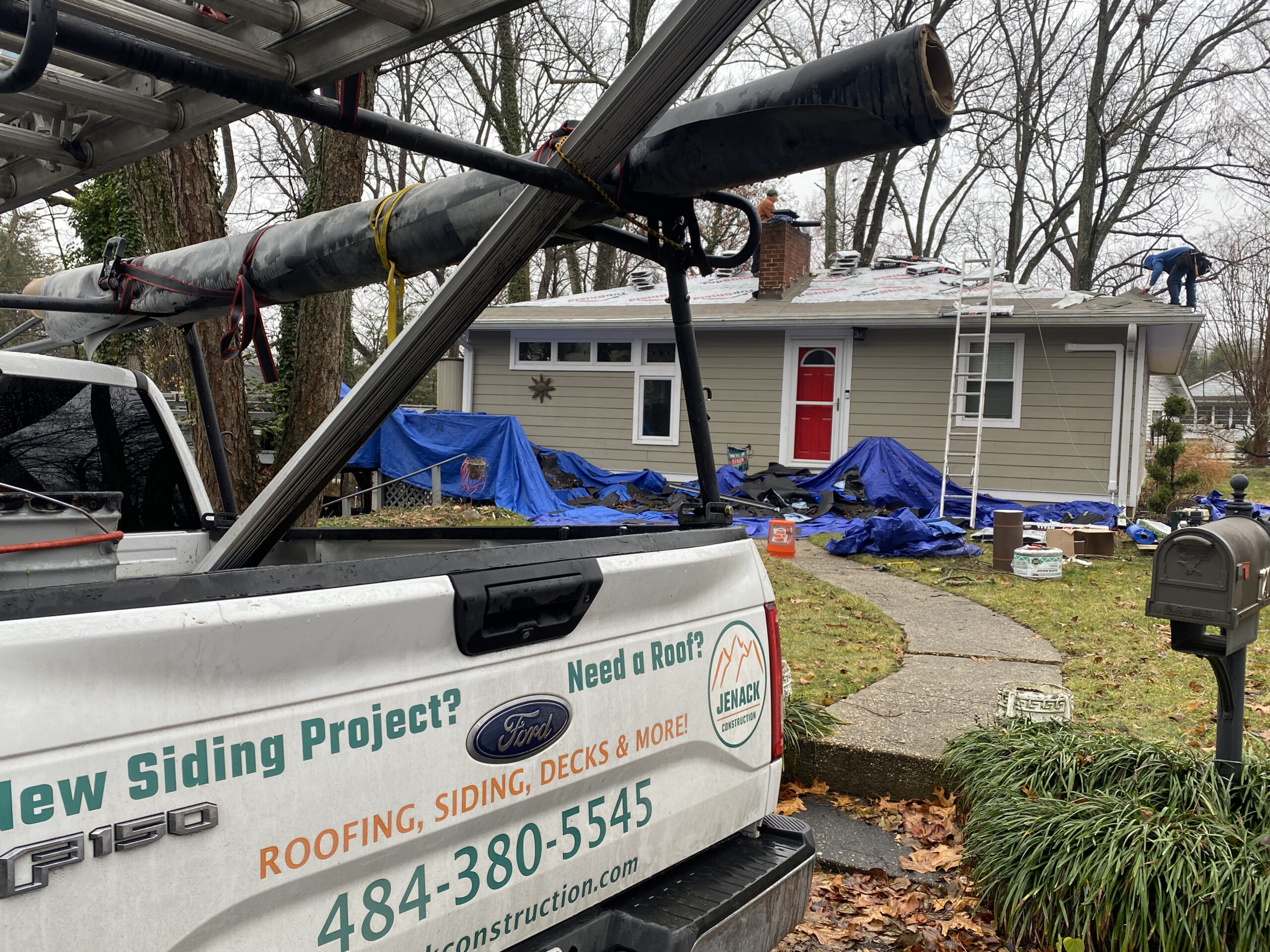 IMG_3559 Jenack Construction truck in front of a house