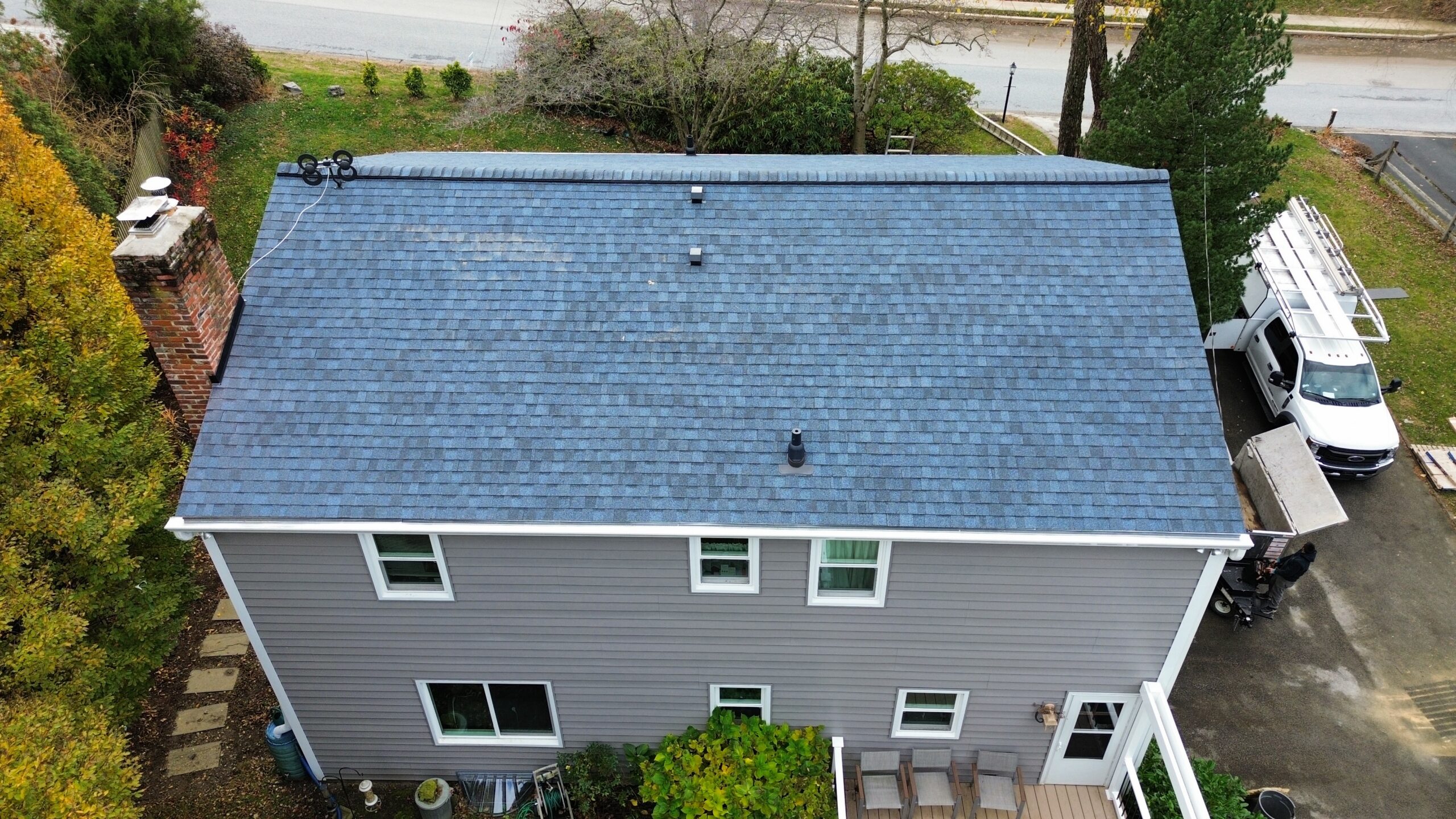 Completed roof blue costal Completed roof blue costal